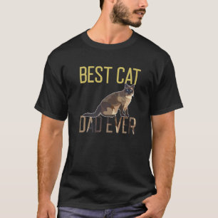 Mens Vintage Best Cat Dad Ever Bump Fit T-Shirt