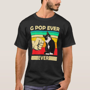 Mens Vintage Best Cat G Pop Ever Bump Fit Cat Dad T-Shirt