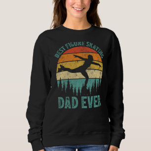 Mens Vintage Best Figure Skating Dad Ever Father' Sweatshirt