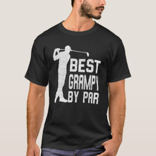 Mens Vintage Best Grampy By Par Father's Day Golfi T-Shirt