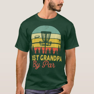 Mens Vintage Best Grandpa By Par Disc Golf Gift Da T-Shirt