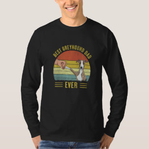 Mens Vintage Best Greyhound Dad Ever Fist Bump  Do T-Shirt