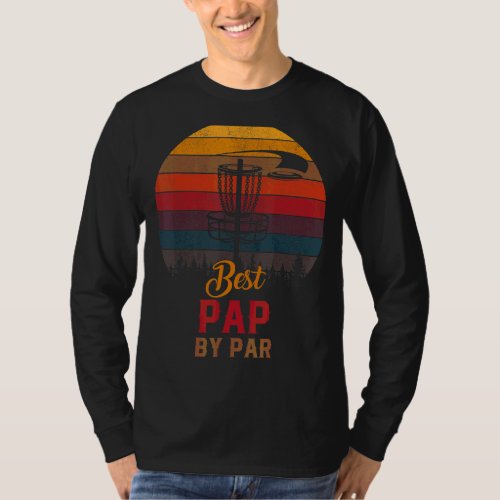 Mens Vintage Best Pap By Par Daddy Golfer Fathers T_Shirt