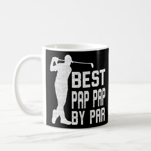 Mens Vintage Best Pap Pap By Par  Fathers Day Gol Coffee Mug