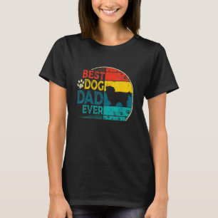 Mens Vintage Best Shih Tzu Dog Dad Ever Father's D T-Shirt