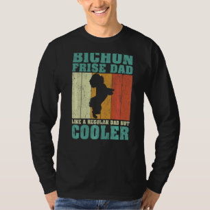 Mens Vintage Bichon Frise Dad Like A Regular Dad F T-Shirt