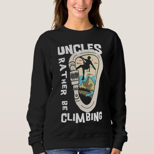 Mens Vintage Climbing Carabiner Climbing Uncle Rat Sweatshirt