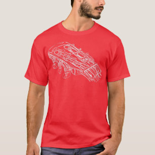 Mens Vintage Guitar Drawing Guitarist828 T-Shirt