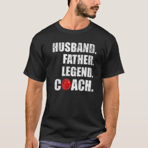 Mens Vintage Husband Father Legend Bocce Coach Fat T-Shirt
