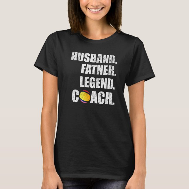 Mens Vintage Husband Father Legend Water Polo Coac (Front)