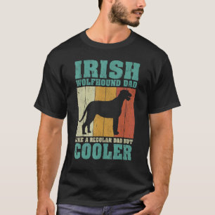 Mens Vintage Irish Wolfhound Dad Like A Regular Da T-Shirt