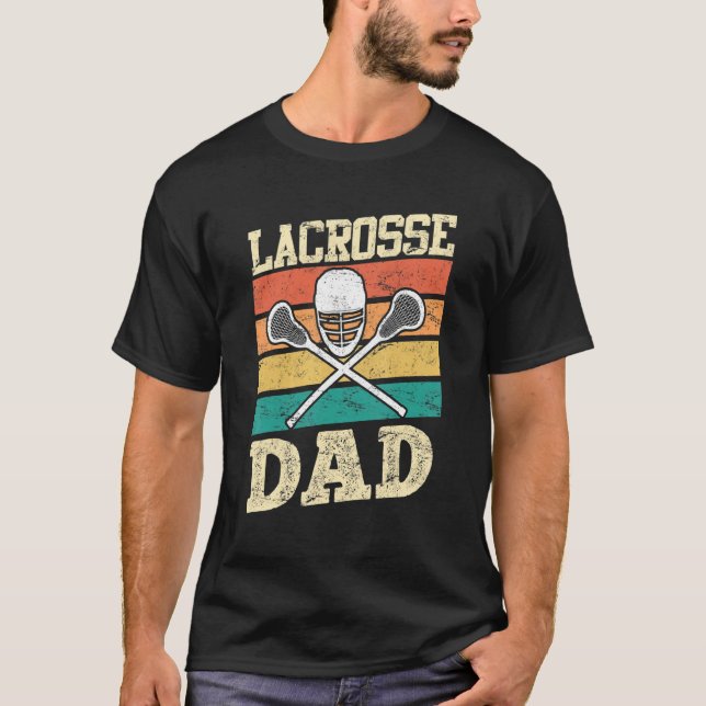Mens Vintage Lacrosse Dad 1 T-Shirt (Front)
