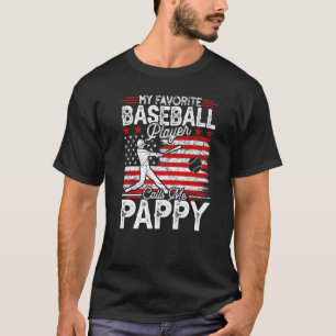 Mens Vintage My Favorite Baseball Player Calls Me T-Shirt