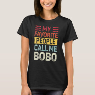 Mens Vintage My Favorite People Call Me Bobo Dad L T-Shirt