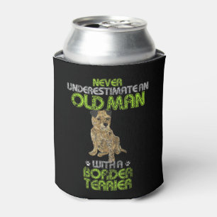 Mens Vintage Never Underestimate An Old Man With A Can Cooler