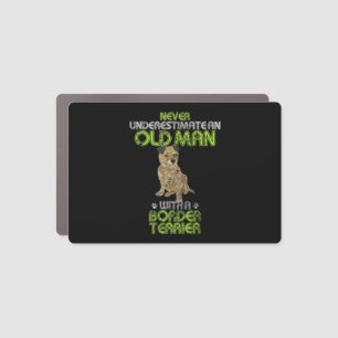 Mens Vintage Never Underestimate An Old Man With A Car Magnet