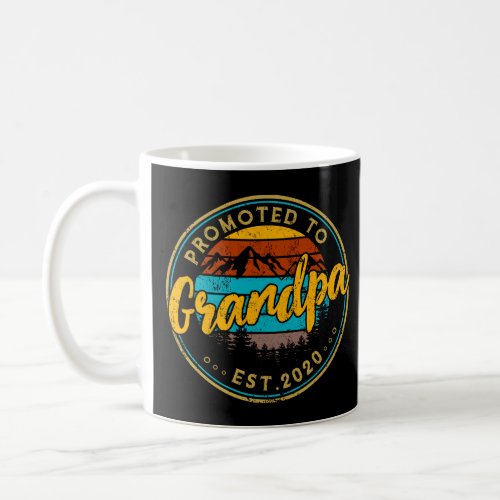 Mens Vintage New Grandpa 2020 Gift Promoted to Gra Coffee Mug