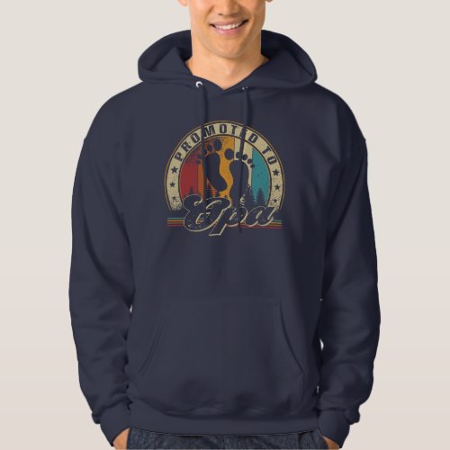 Mens Vintage Promoted to Opa Est 2023 First Time Hoodie