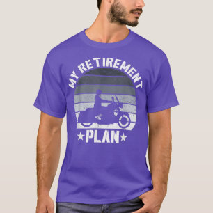Mens Vintage Retirement Plan Funny Motorcycle Love T-Shirt