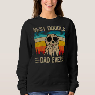Mens Vintage Retro Best Doodle Dad Ever Father's Sweatshirt