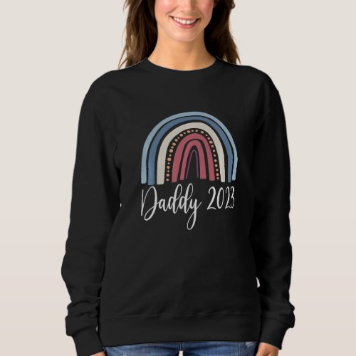 Mens Vintage Retro Daddy 2023 Expectant Father Dad Sweatshirt