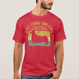 Mens Vintage Retro Dog Lover Tee Best Corgi Dad Ev