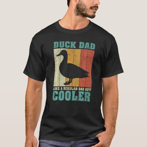 Mens Vintage Retro Duck Dad Like A Regular Dad Fat T_Shirt