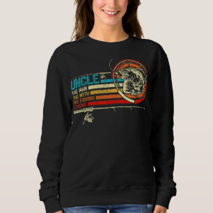 Mens  Vintage Retro Fishing Uncle Father's Day Sweatshirt