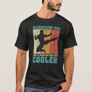 Mens Vintage Retro Kickboxing Dad Like A Regular D T-Shirt