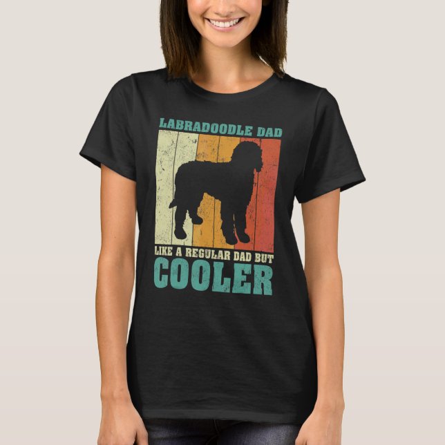 Mens Vintage Retro Labradoodle Dad Like A Regular  T-Shirt (Front)