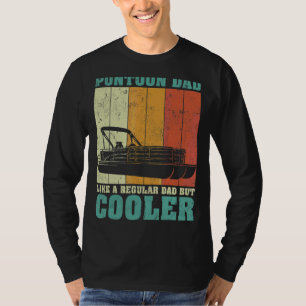 Mens Vintage Retro Pontoon Dad Like A Regular Dad  T-Shirt