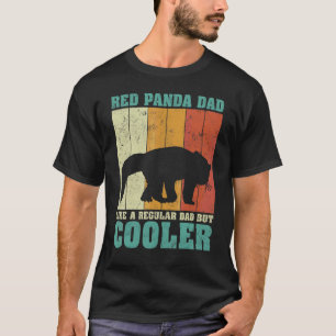 Mens Vintage Retro Red Panda Dad Like A Regular Da T-Shirt
