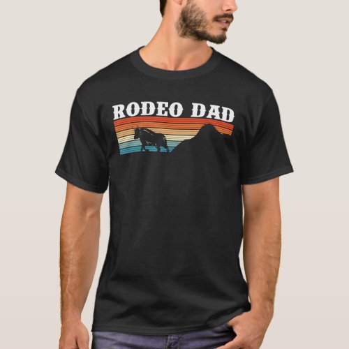 Mens Vintage Retro Rodeo Dad 1 T_Shirt