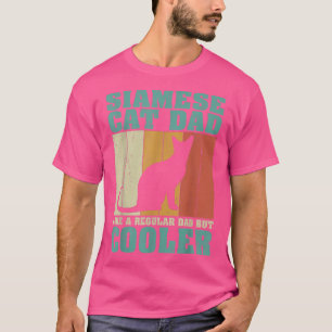 Mens Vintage Retro Siamese Cat Dad Like A Regular T-Shirt