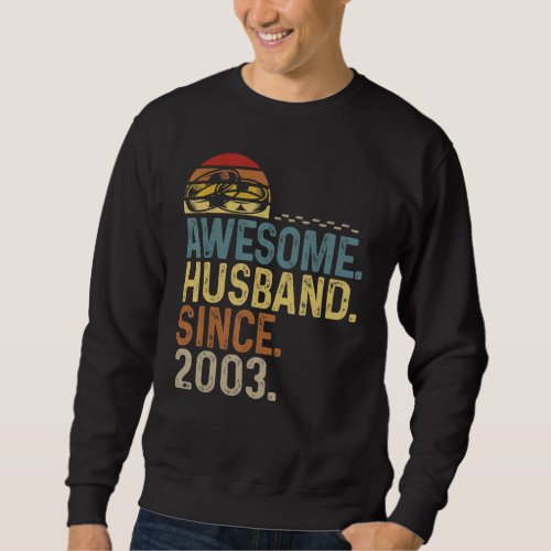 Mens Vintage Rings Wedding Anniversary Awesome Hus Sweatshirt