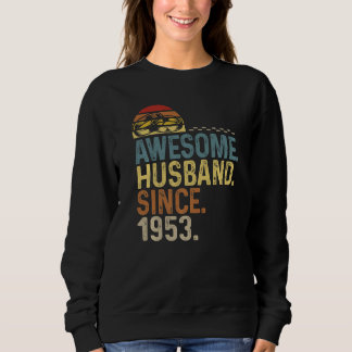 Mens Vintage Rings Wedding Anniversary Awesome Hus Sweatshirt
