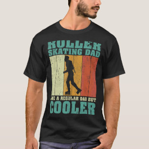 Mens Vintage Roller Skating Dad Like A Regular Dad T-Shirt