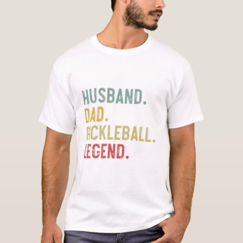 Mens Vintage Shirt Husband Dad Pickleball Legend