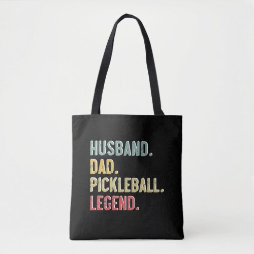 Mens Vintage Shirt Husband Dad Pickleball Legend Tote Bag