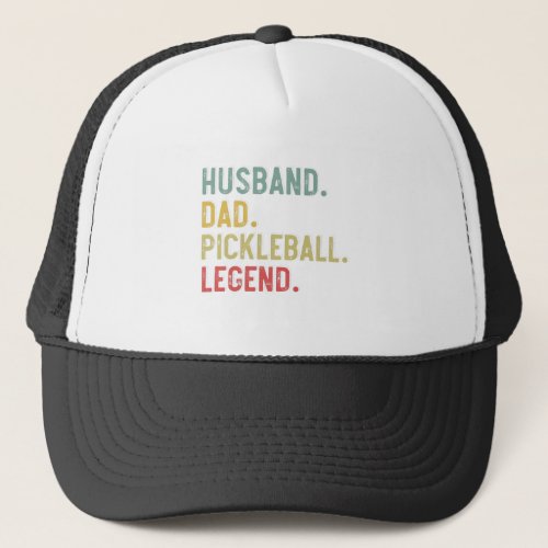 Mens Vintage Shirt Husband Dad Pickleball Legend Trucker Hat