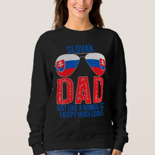 Mens Vintage Slovak Dad Slovakia Flag Sunglasses F Sweatshirt