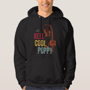 Mens Vintage Sunglasses Reel Cool Poppop Fathers Hoodie