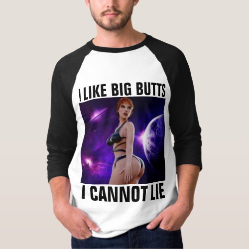 MENS VINTAGE T_SHIRTS I LIKE BIG BUTTS T_Shirt