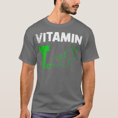 Mens Vitamin T Testosteron Bodybuilding Gym Fitnes T_Shirt