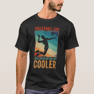 Mens Volleyball Dad Vintage Volleyball Player Fath T-Shirt