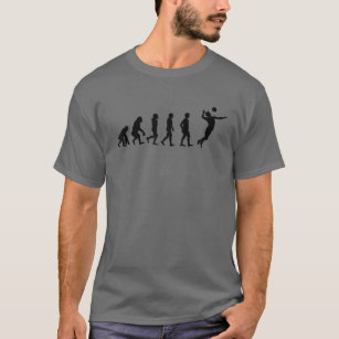 Mens Volleyball Evolution Of Mankind Boys Gift T-Shirt