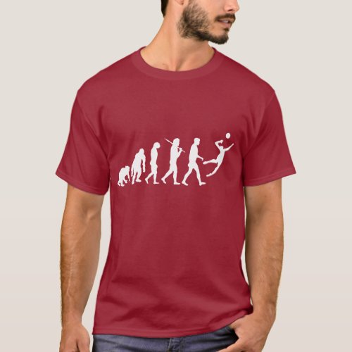 Mens volleyball evolution spike 2014 T_Shirt