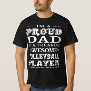 Mens Volleyball I'm a proud Volleyball Dad Gift T-Shirt