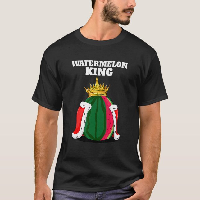 Mens Watermelon Watermelon  Watermelon King T-Shirt (Front)