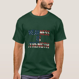 Men's "Weakness is Strength" USA Flag T-Shirt – Da